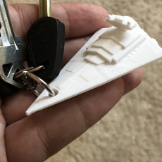 Picture of print of Star Destroyer keychain