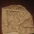 Relief depicting a river town image
