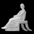 Portrait statue of a seated Roman woman image