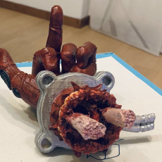 Picture of print of Severed Deadpool hand F***you This print has been uploaded by Manuel