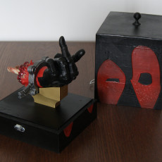 Picture of print of Severed Deadpool hand F***you This print has been uploaded by Jonathan