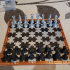Faceted Chess Set print image
