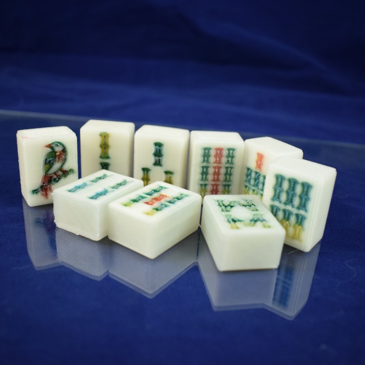 Mahjong Bamboo Tile set