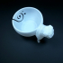 3D printed pug yarn bowl custom made print image