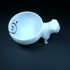 3D printed pug yarn bowl custom made print image