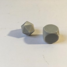 Picture of print of dice half