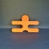 3D man puzzle image