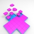 The cross and the cubes Puzzle image