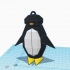Low Polygon Penguin Key Chain image