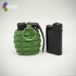 Lighter Case - Hand Grenade Shaped image