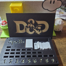 Picture of print of Spell Tracker for Dungeons and Dragons