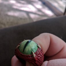 Picture of print of Dragon Eye Ring (Pre-Supported)