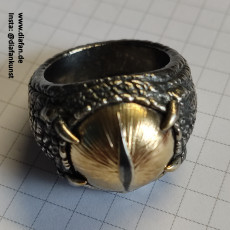 Picture of print of Dragon Eye Ring (Pre-Supported)