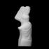 Female figurine with a vase image