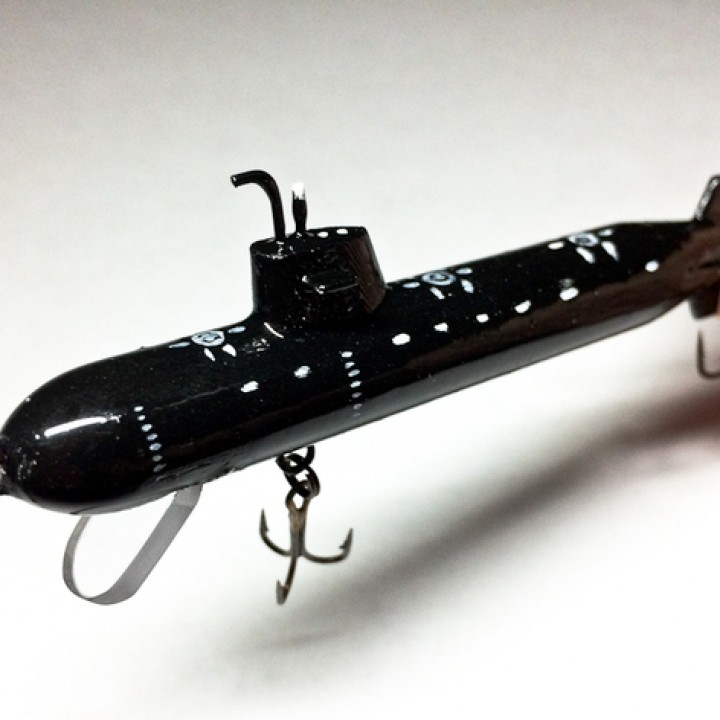 3D Printable Novelty Submarine Fishing Lure by Steve Thone