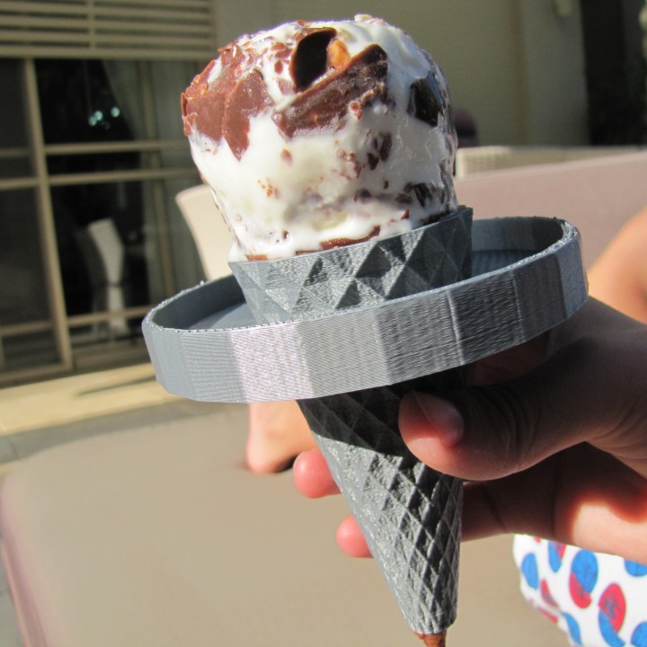 3D Printable Ice cream holder #Tinkerfun by Ido Dana