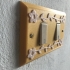 Switch plate with flowers - Bicolor Design image
