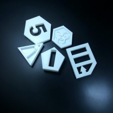 Picture of print of NetRunner Tokens