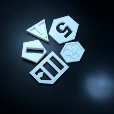 Picture of print of NetRunner Tokens