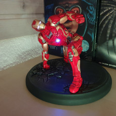Picture of print of Iron Man MK42 - Super Hero Landing Pose --- with lights This print has been uploaded by Marc Urben