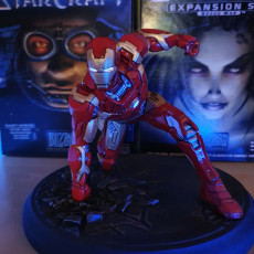 Picture of print of Iron Man MK42 - Super Hero Landing Pose --- with lights This print has been uploaded by Marc Urben