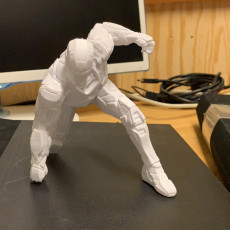 Picture of print of Iron Man MK42 - Super Hero Landing Pose --- with lights This print has been uploaded by Carl Östlund