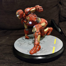 Picture of print of Iron Man MK42 - Super Hero Landing Pose --- with lights This print has been uploaded by Timothy Bailey