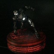Picture of print of Iron Man MK42 - Super Hero Landing Pose --- with lights This print has been uploaded by Albert Albertsen