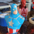 Captain America bust print image