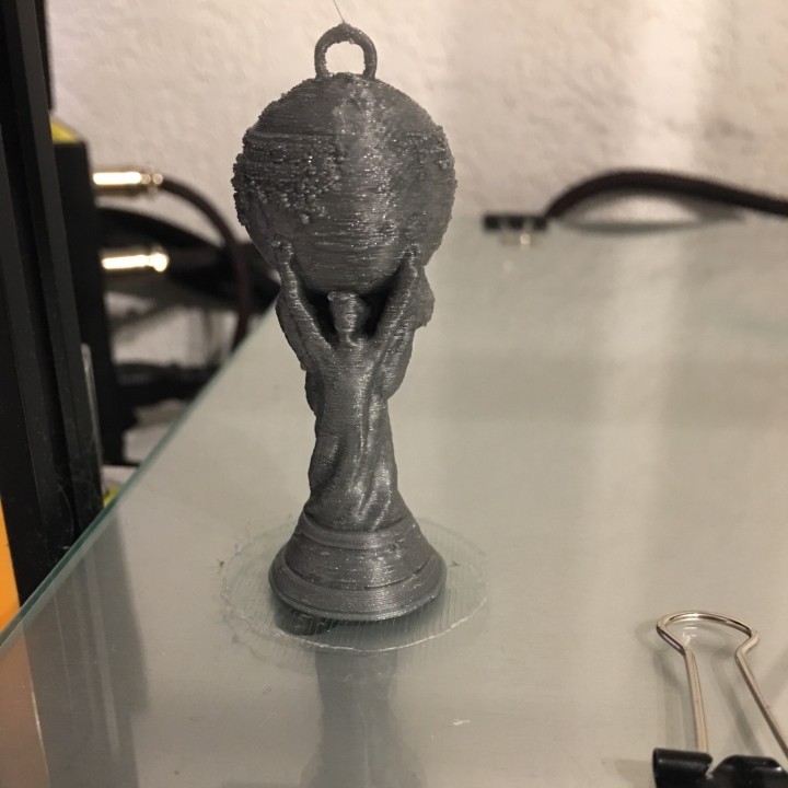 3D Printable world cup key chain - porte clef coupe du monde by Sallah