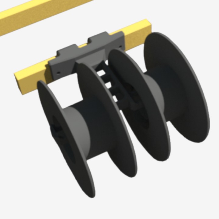 Filament Spool Holder 'Dual' (3D Printing Nerd) UPDATED: FINAL VERSION (V3)