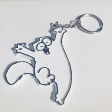 Picture of print of Simon's Cat Keychain