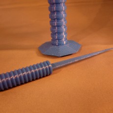 Picture of print of letter opener and base