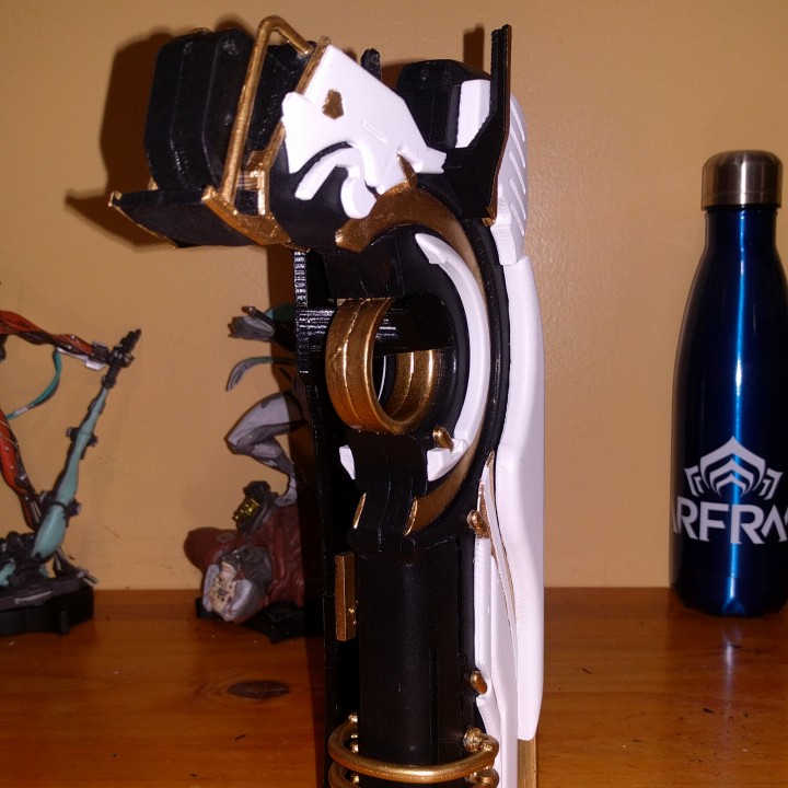 Belt holster and vertical wall mount for Lex Prime (Warframe)