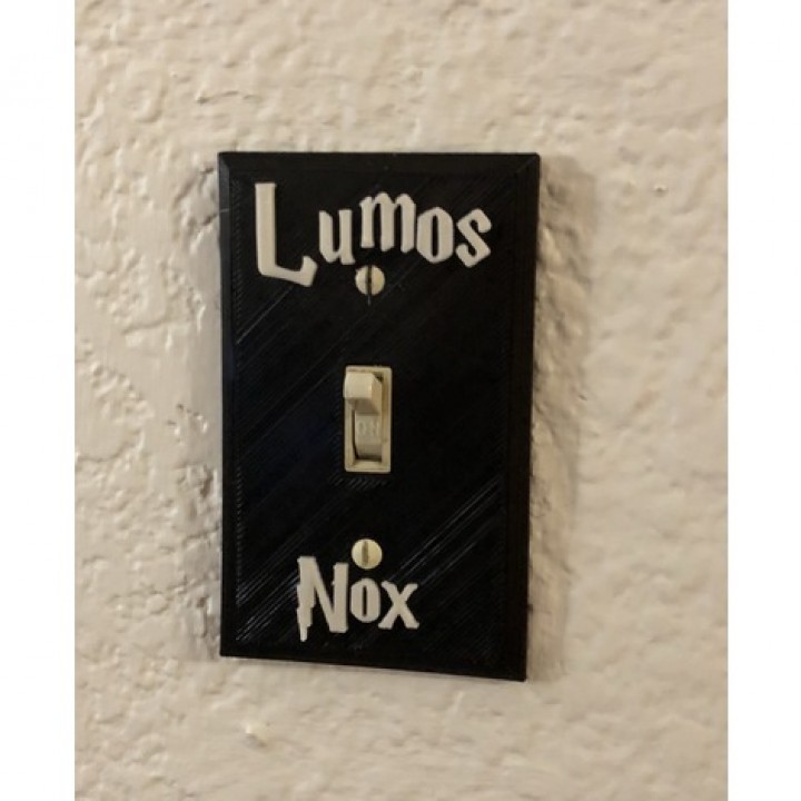 Harry Potter Lumos/Nox Light Switch Plate