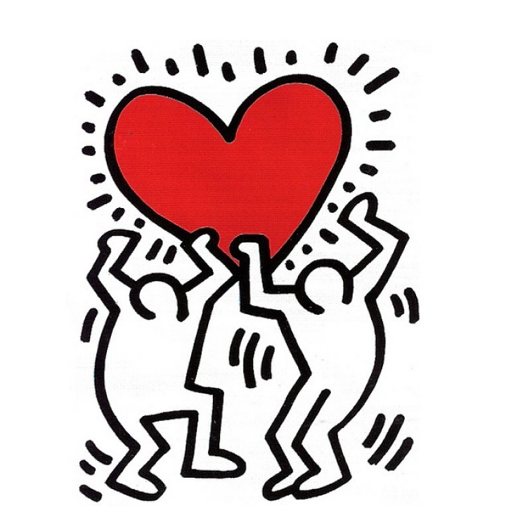 Keith Haring - Heart, 1988