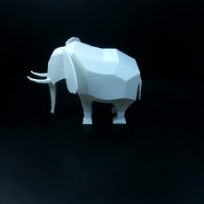 Picture of print of Low Poly Elephant