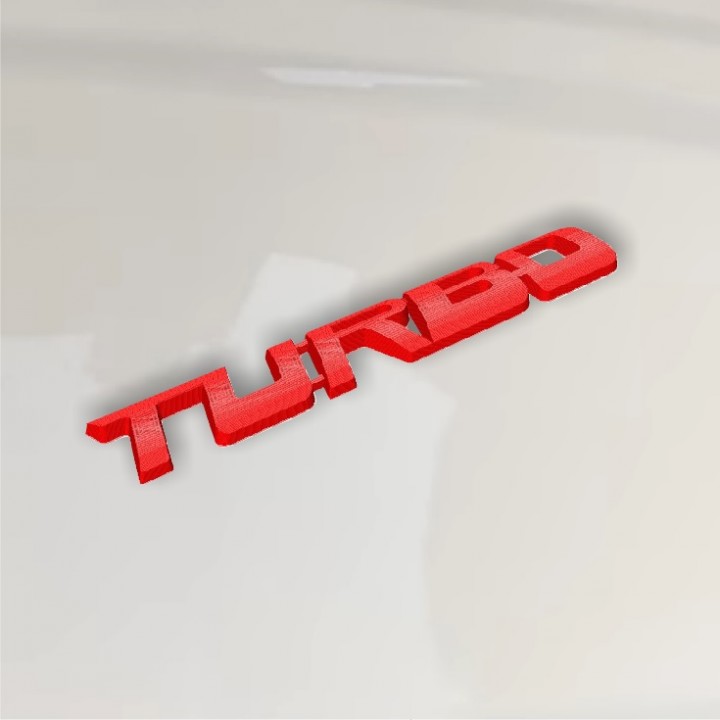 TURBO Sticker 3d Tuning
