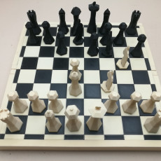 Picture of print of Low-Poly Magnetic Chess Set