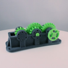 Picture of print of Industrial Spur Gearbox / Gear Reducer (Cutaway version)