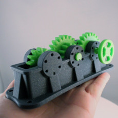 Picture of print of Industrial Spur Gearbox / Gear Reducer (Cutaway version) Dieser Druck wurde hochgeladen von Erwin Boxen