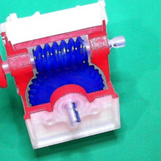 Picture of print of Industrial Worm Gearbox / Gear Reducer (Cutaway version) This print has been uploaded by Ray A Edgley