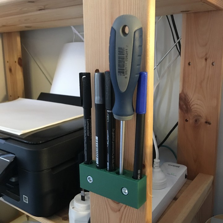 Pen & tool holder for IKEA HEJNE shelf