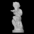Putto holding a shell image