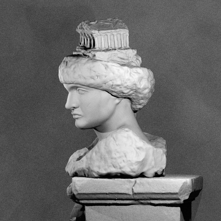 Pallas (Athena) with the Parthenon