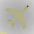 Airplane Silhouette Key Chain image