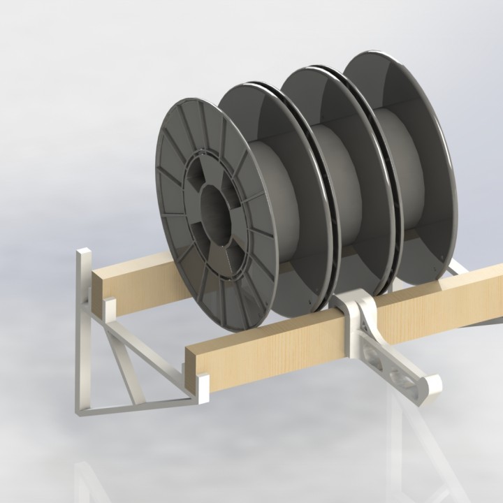 Topology Optimized Filament Spool Holder for 3D Printing Nerd Design Challenge