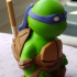 Little Turtle Warrior - Bo Staff print image