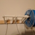 1x Anything Filament Hanging Bracket with Bowden Tube to feed any printer at any input angle image