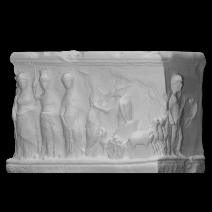Altar with the rape of Persephone relief